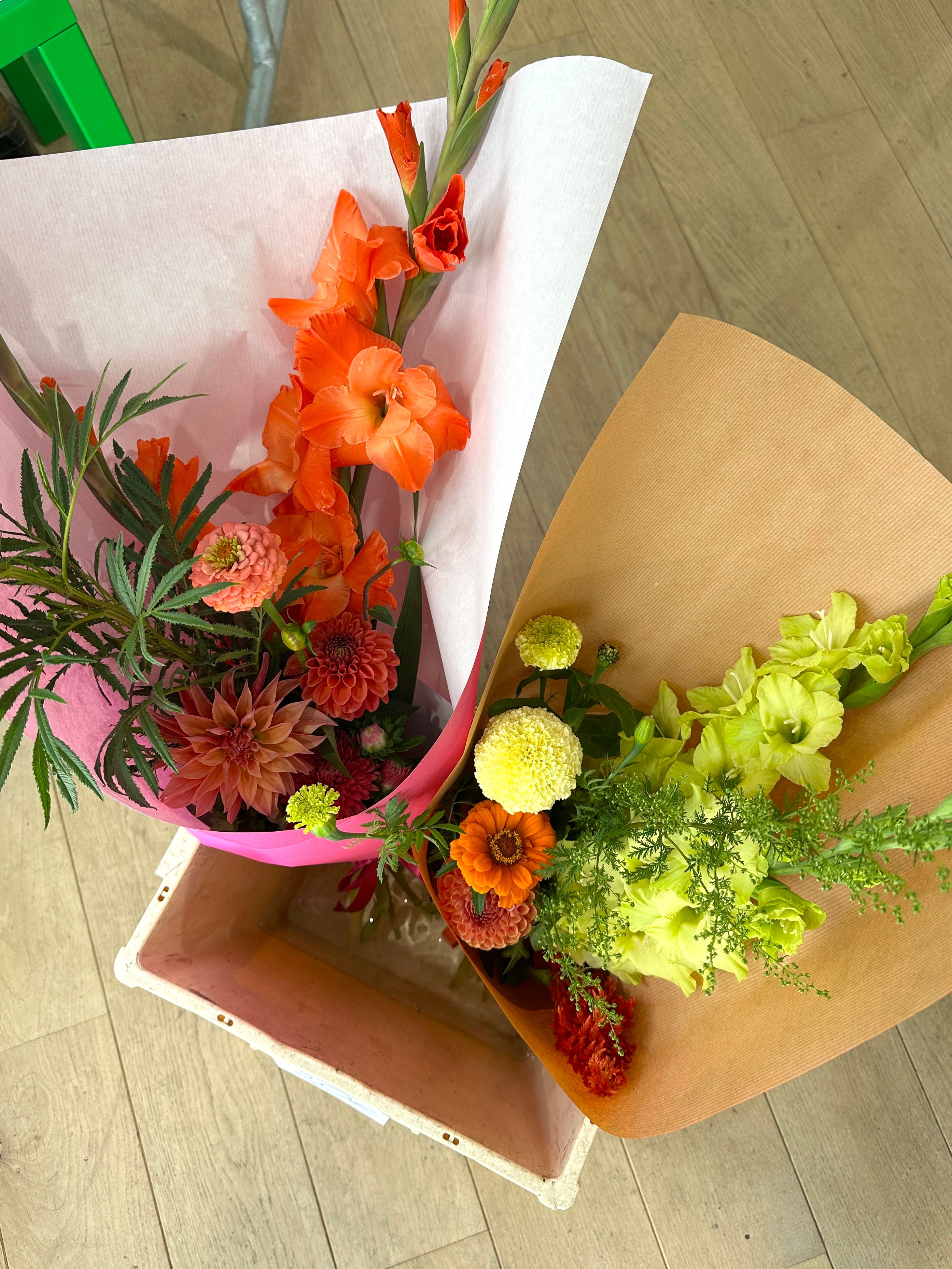 Réalisation d'un bouquet destructuré